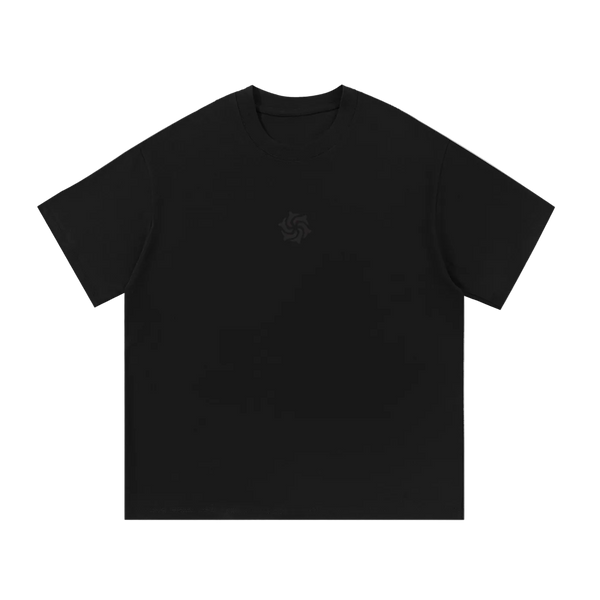 Monochrome Black Cotton T-Shirt