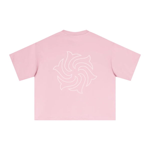 Logo Pink Quick Dry Boxy T-Shirt